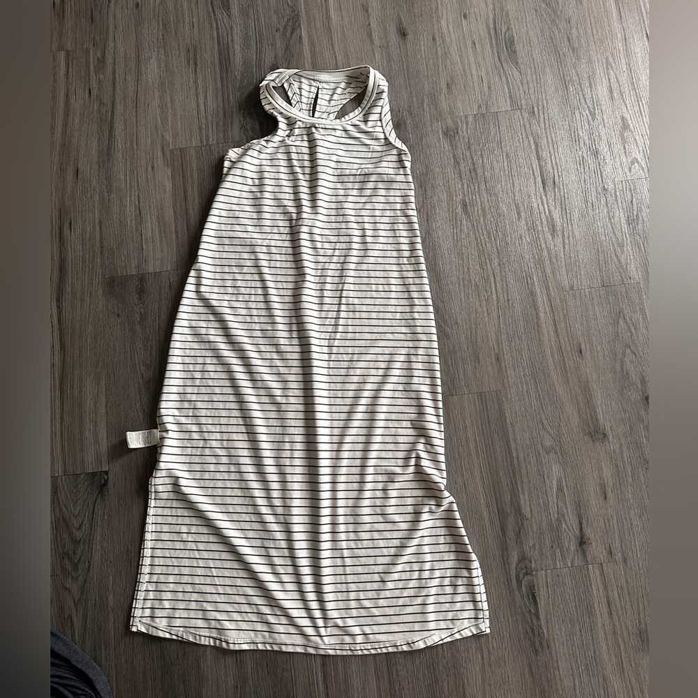 Striped Sleeveless Maxi Dress